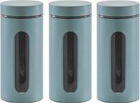 Zeller Keuken Voorraadpot - 5x - Eucalyptus Groen - 1200 ml