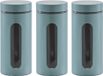 Zeller Keuken Voorraadpot - 5x - Eucalyptus Groen - 1200 ml