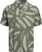 JACK & JONES Alberto Seersucker Chemise Manches Courtes Vert Coton/Viscose Homme XL