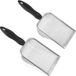 Merkloos 2 Pieces Garden Soil Sieve - 5 & 2.8mm Sand Compost Sieve met Ergonomische Handle - Tuin Gereedschap voor Steen, Aarde en Compost