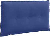 vidaXL Coussin de dossier bleu police 80 x 50 cm velours côtelé