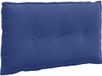 vidaXL Coussin de dossier bleu police 80 x 50 cm velours côtelé