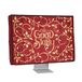 kwmobile stoffen beschermhoes voor monitor - geschikt voor 27-28" Monitor - Afdekhoes van linnen - In geel / oranje / rood Sprookjesboek design