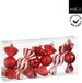 Mica Decorations Snoep Hanger 5x3.5x10 cm 6 Stuks Rood/Wit
