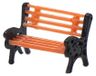 Bancs modélisme 1:150 - Set de 10 - Plastique - Orange et noir - Pour échelles N et Z