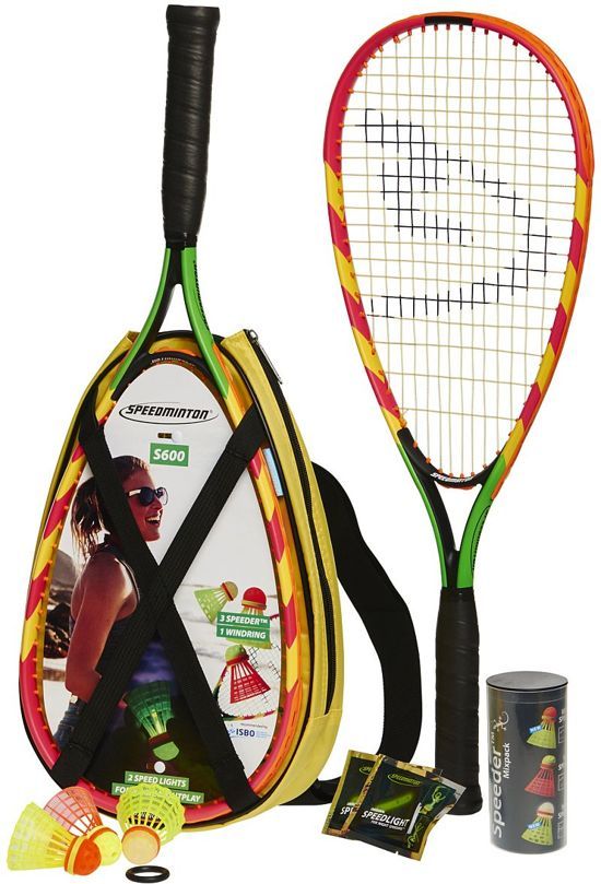 Speedminton S600 Speedbadminton Set - green/yellow/red