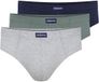 Henderson Classic Slip Homme 3-pack Bleu marine, Kaki et Gris clair M