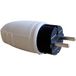 N & L 26747 Fiche de contact de protection en caoutchouc 230 V Gris clair IP44