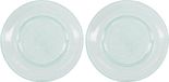 House Doctor assiette Rain bleu verre 27cm - 2 pièces