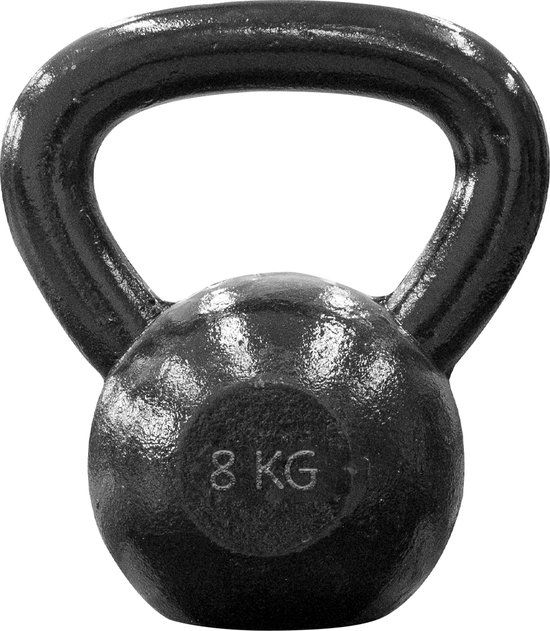 Focus Fitness Kettlebell - 8 kg - Gietijzer - Zwart