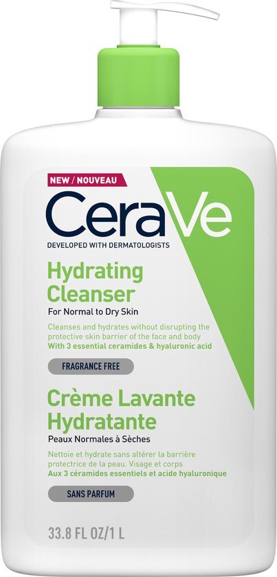 CeraVe Hydrating Cleanser For Normal To Dry Skin 1000 Ml