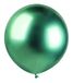 Pack 25 balloons metallized in natural latex Premium Quality G150 (Ø 48cm / 19"), green metallized