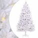 vidaXL - Kunstmatige - Hinged - Kerstboom - Wit - 300 - cm - PVC - en - Staal