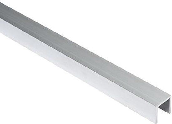 Essentials U-profiel aluminium brut 100 x 2 x 2 cm