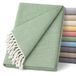 ECOMMERC3 Multifunctionele sprei, licht, elegant, voor bank of bed, groen, 230 x 260 cm