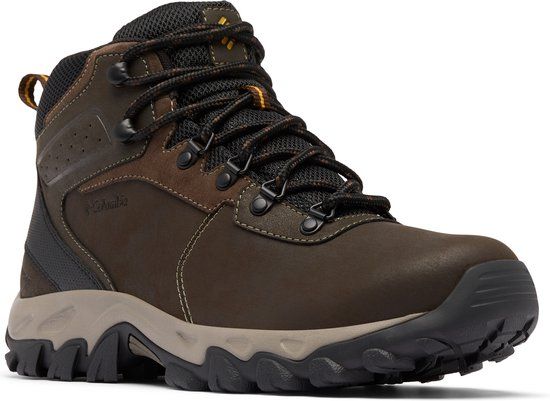 Columbia NEWTON RIDGE PLUS II WATERPROOF Heren Wandelschoenen - Cordovan, Squash - Maat 41.5