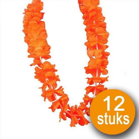 Oranje Krans Hawaii - 12 stuks - Holland Happiness