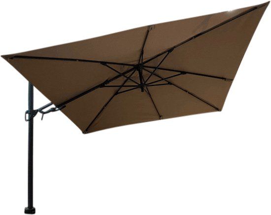 Borek Barletta Vrijhangende Zweefparasol Taupe 3x3 m