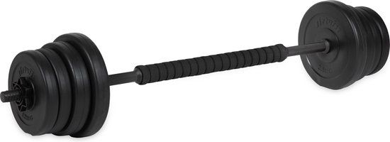 VirtuFit Verstelbare Dumbbellset - 2 in 1 Set - 30 kg - Vinyl - Zwart