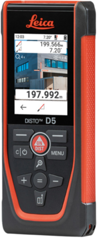 Leica Disto D5 Afstandsmeter - Bluetooth - 200m - IP54