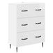 vidaXL Ladekast Hoogglans Wit 66 x 34,5 x 89,5 cm Bewerkt hout