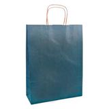 Raylu Paper® - 25 stuks kraftpapieren zakken met stevige handgrepen, 100% recyclebare papieren zakken om te winkelen, snoep of als verjaardagscadeau