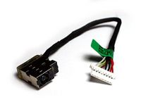Power4Laptops Lange kabelversie (raadpleeg de afbeelding) Compatibele laptop Gelijkstroomaansluiting met kabel compatibel met HP Home 15-ac632ng