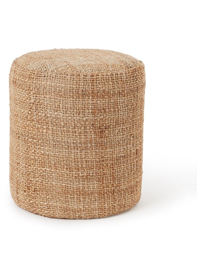 Urban Nature Culture Pouf Titos - Natural / Jute - 38 cm