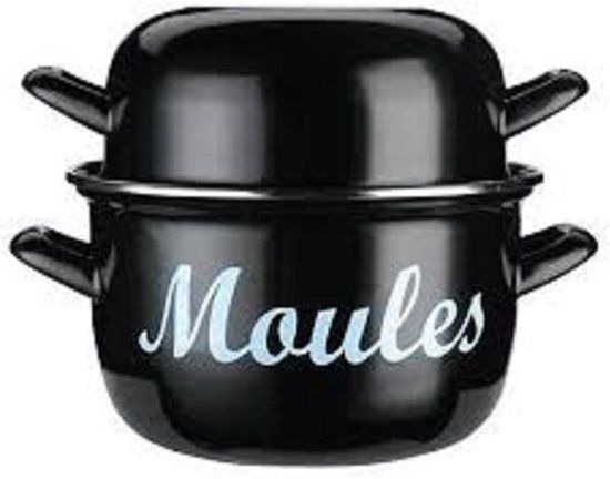 Kitchen Craft Emaille Mosselpan - Medium 18cm - Mediterranean - 5028250179050