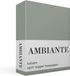 Ambiante Cotton Uni split-topper hoeslaken - Lits-jumeaux - Green