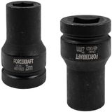 Forcekraft - Slag Dopsleutel 1" - 23mm - Zeskant - Diep
