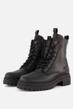 Giga Shoes G4482 Hoge Sneakers Kinderen Zwart Leer Maat 35