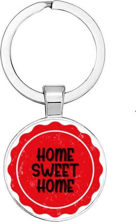 Akyol - Home Sweet Home Sleutelhanger - Zilver - Unisex