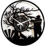 Instant Karma Clocks Vinyl Wandklok Jacht Jager Jachtgeweer Boshert, Mannen Jager Jacht, Cadeau Idee Handgemaakt