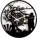 Instant Karma Clocks Vinyl Wandklok Jacht Jager Jachtgeweer Boshert, Mannen Jager Jacht, Cadeau Idee Handgemaakt