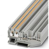 Phoenix Contact 3209662 Borne de passage 5,2 mm Connexion rapide Gris 50 pièce(s)