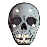 Doodshoofd bord met 5 leds, doodshoofd, Halloween-decoratie, tafel of muur, op batterijen werkend Halloween-bord, voor binnen, feest, Halloween, huis, etalage, school.
