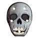 Doodshoofd bord met 5 leds, doodshoofd, Halloween-decoratie, tafel of muur, op batterijen werkend Halloween-bord, voor binnen, feest, Halloween, huis, etalage, school.