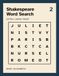 Extra Large Print Shakespeare Word Search: Word Search Books for Seniors with Dementia: 50 Easy Puzzles, One Per Page, Five Words Per Puzzle and Famous Quotations in Large Print for Memory Care