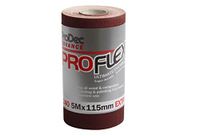 ProDec Advance 5 m rol 240 grit extra fijne kwaliteit ProFlex Ultra Flexibel Crack Resistant Aluminium Oxide Schuurpapier voor het schuren van hout, verf, gips, vulmiddel, metaal en meer, 115 mm breed