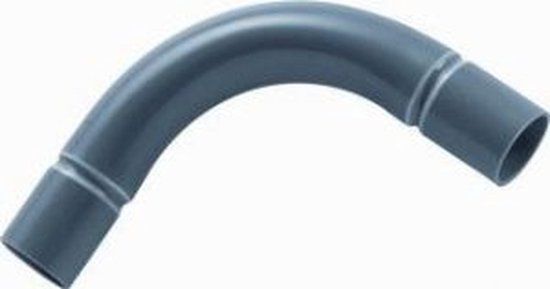Enzo Dyka Bocht 5/8 PVC 16mm - Grijs - 10 stuks