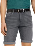 Tom Tailor - TTBILL riem met vierkante gesp - Maat 85 - black uni