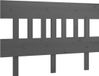 vidaXL Hoofdbord - Massief Grenenhout - Gris