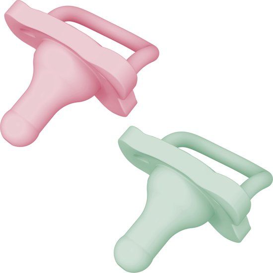 Dr. Brown's HappyPaci Fopspeen - 0-6 mnd - Roze Groen - 2 stuks