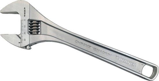 Berner Verstelbare sleutel 208mm - Zilver - Gereedschapsset