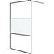 Maison Exclusive Paroi de douche noir 115x195 cm verre ESG demi-dépoli