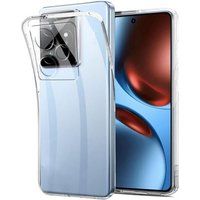 Realme Coque pour Realme GT 7 / GT 7T 5G - housse etui silicone gel fine + film ecran - TRANSPARENT TPU