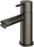 Hotbath Cobber - Wastafelmengkraan - Zonder Waste - Laag - Geborsteld Zwart PVD - Opbouw - Messing