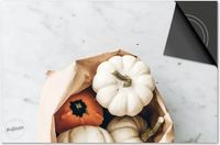 Dietrix Inductie beschermer 78x52 - Herfst - Kalebassen op marmer