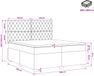 vidaXL Boxspringbed met matras Zwart 200 x 200 cm Fluweel